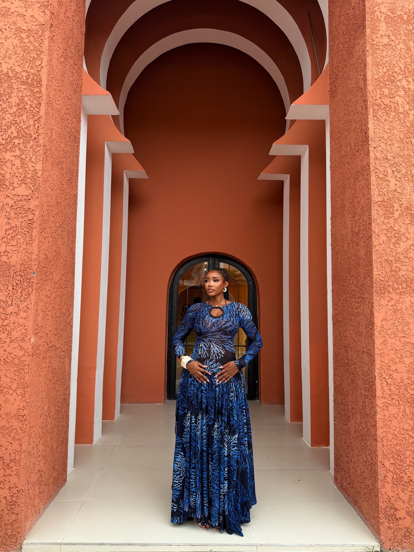 Reef Dress - Blue Print1